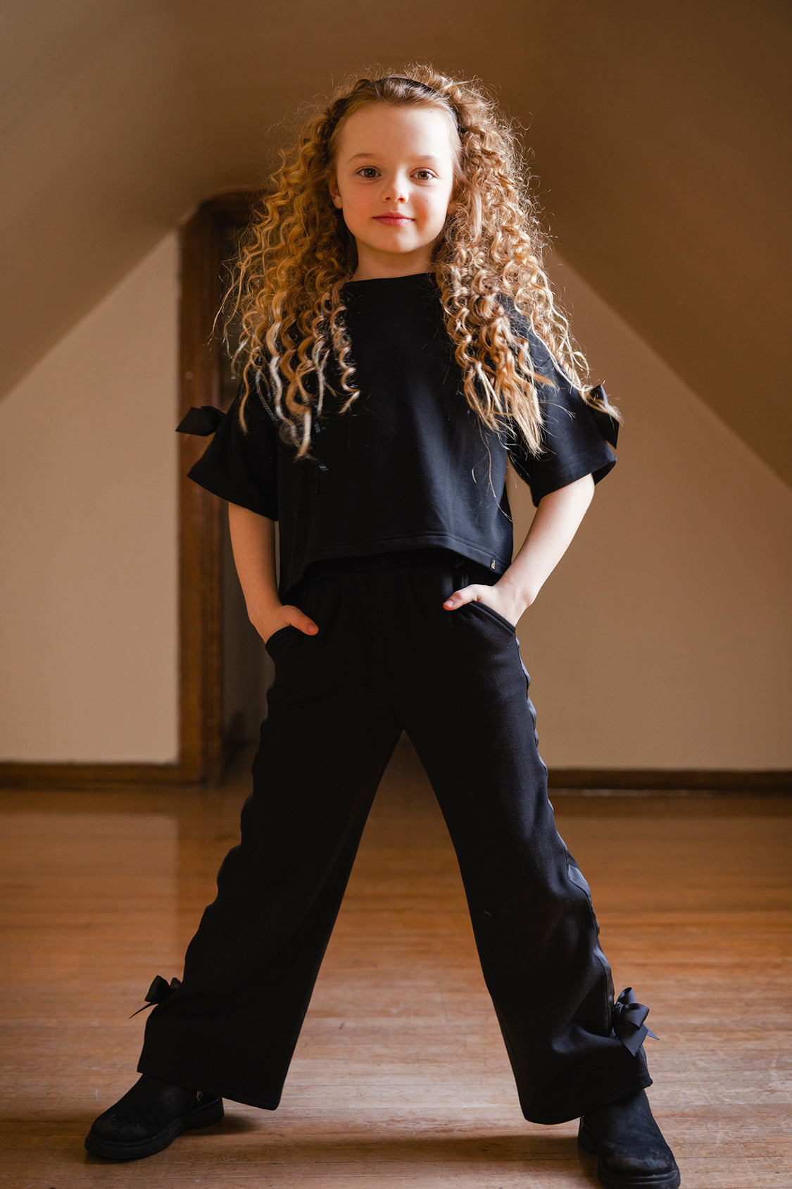 Short Sleeve Milano Top Black-1