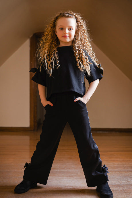 Short Sleeve Milano Top Black-1