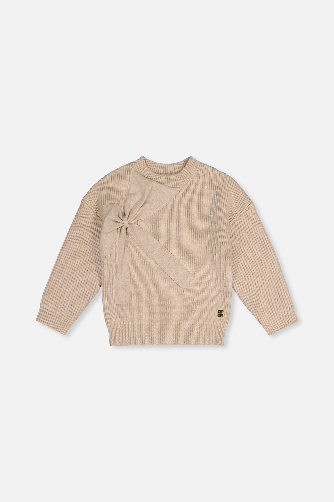 Sweater With Bow Beige-0
