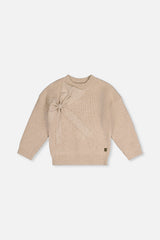 Sweater With Bow Beige-0