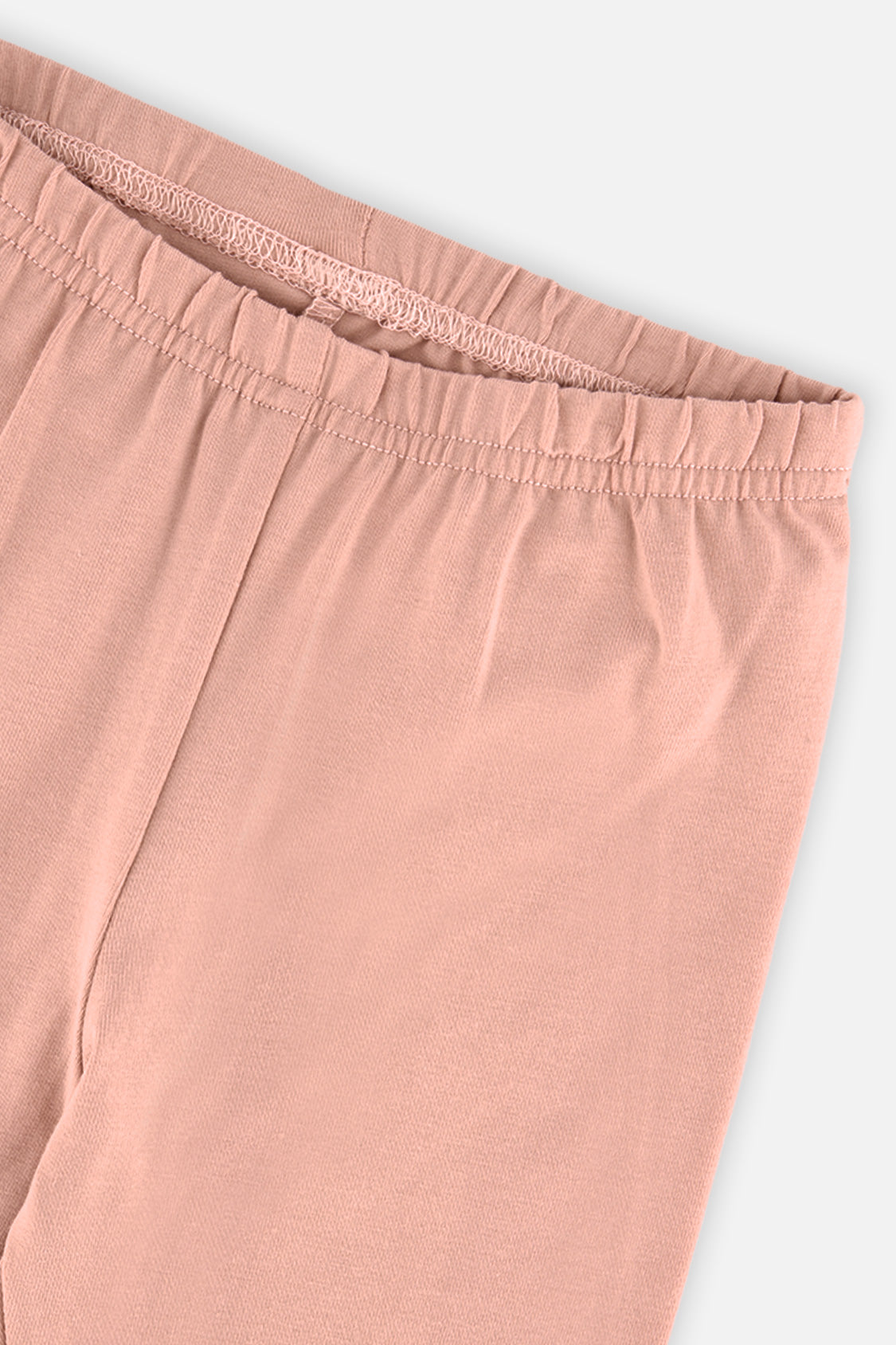 Deux par Deux girls' pink organic cotton leggings, additional view