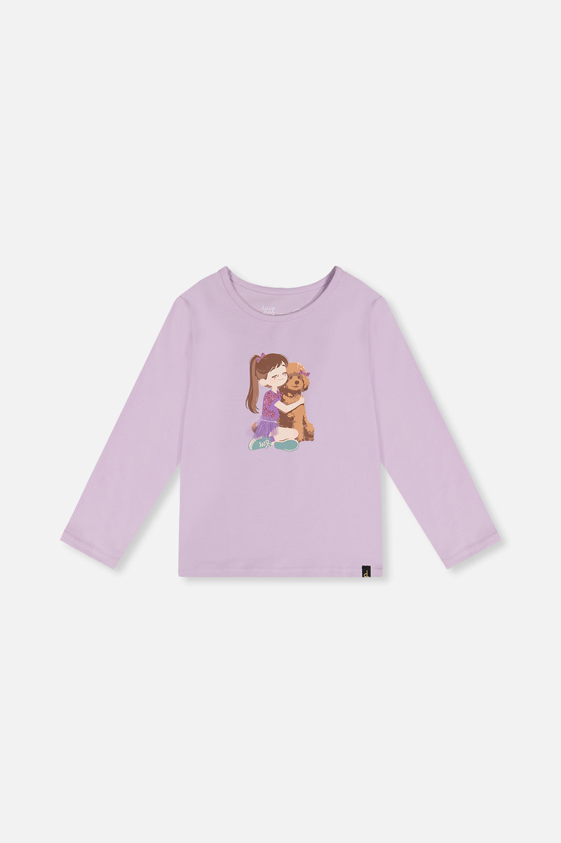 Long Sleeve Organic Cotton T-Shirt Lavender-0