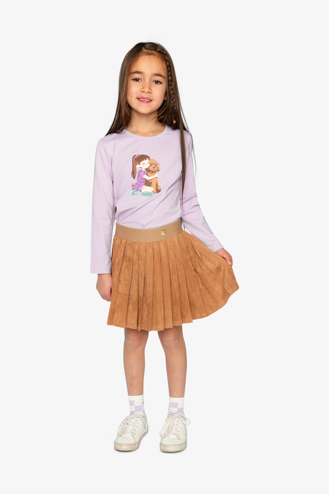 Long Sleeve Organic Cotton T-Shirt Lavender-4