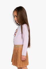 Long Sleeve Organic Cotton T-Shirt Lavender-2