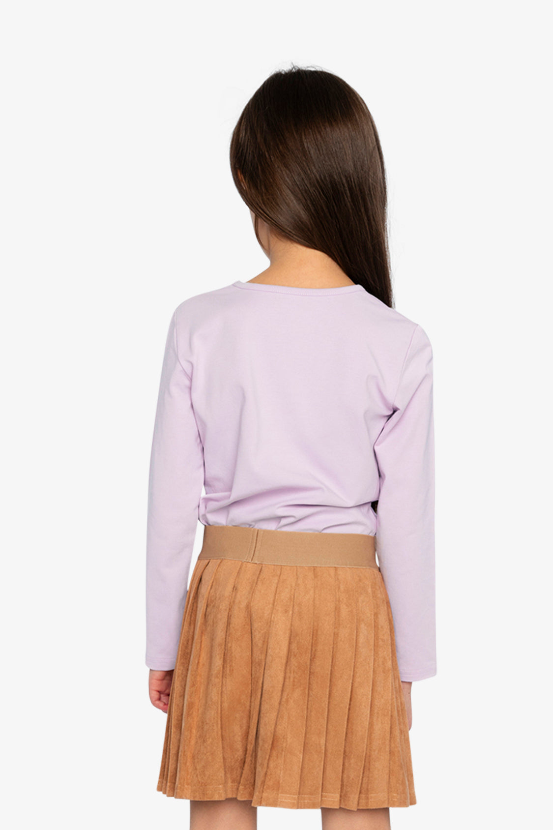 Long Sleeve Organic Cotton T-Shirt Lavender-3