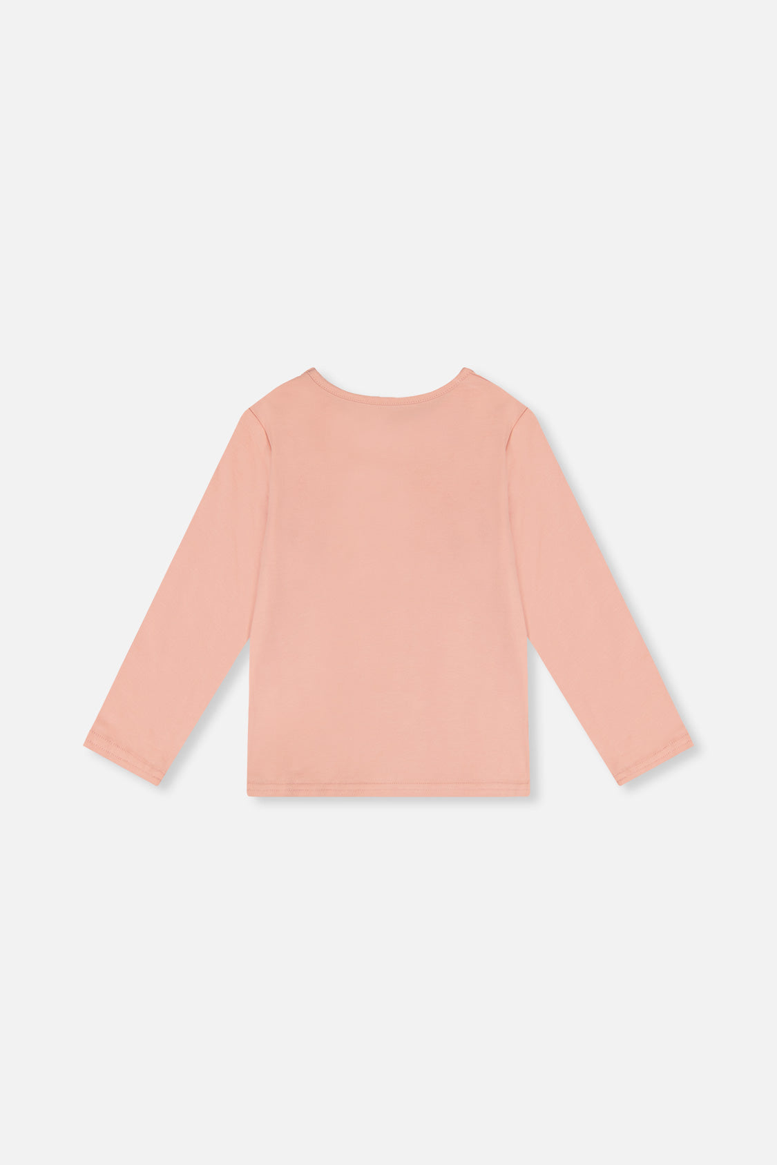 Long Sleeve Organic Cotton T-Shirt Pink-1