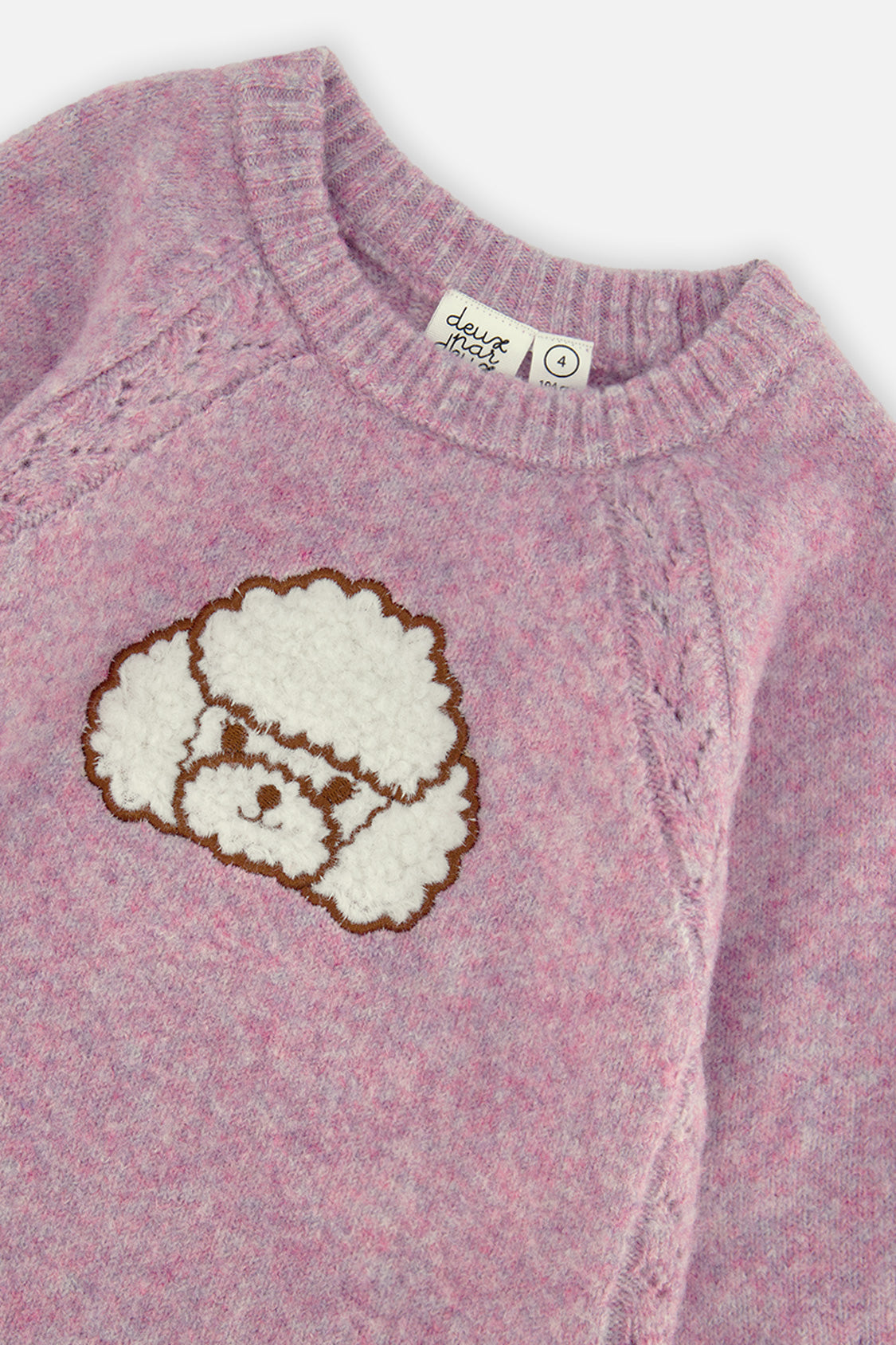 Deux par Deux Poodle Knit Dress Lavender