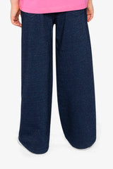 French Terry Pant Navy Blue Denim-4