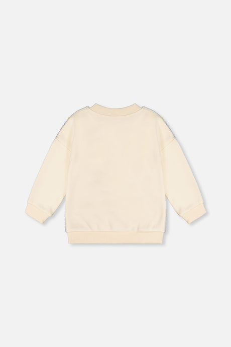 Deux par Deux Bi-Material Sweater Off-White product image P2