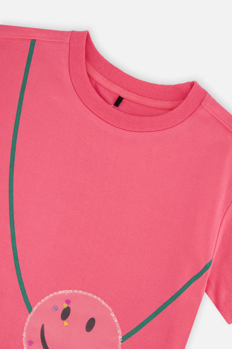 Deux par Deux Jersey T-Shirt Pink