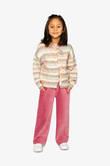 Velour Flare Pants Raspberry Pink-4