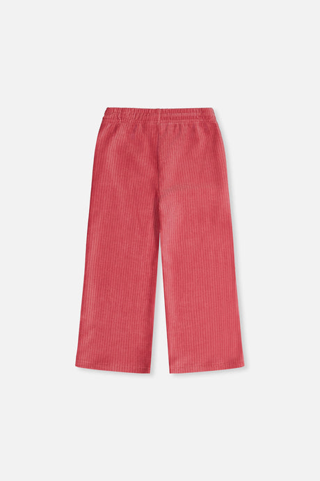 Deux par Deux Velour Flare Pants Raspberry Pink product image P2