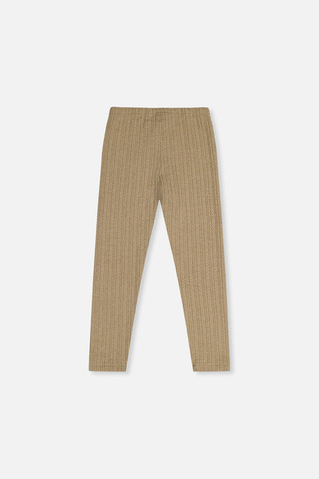 Deux par Deux Jacquard Leggings Sage Green product image P2