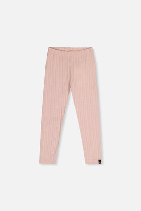 Jacquard Leggings Pale Dusty Pink-0