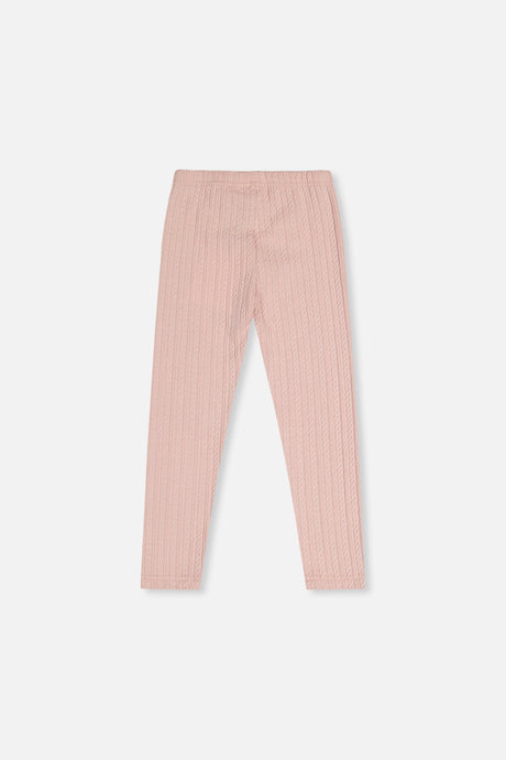 Deux par Deux Jacquard Leggings Pale Dusty Pink product image P2
