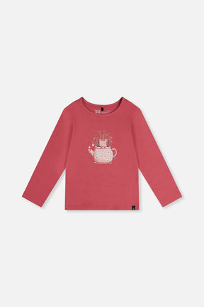 Organic Cotton Jersey T-Shirt Raspberry Pink-0