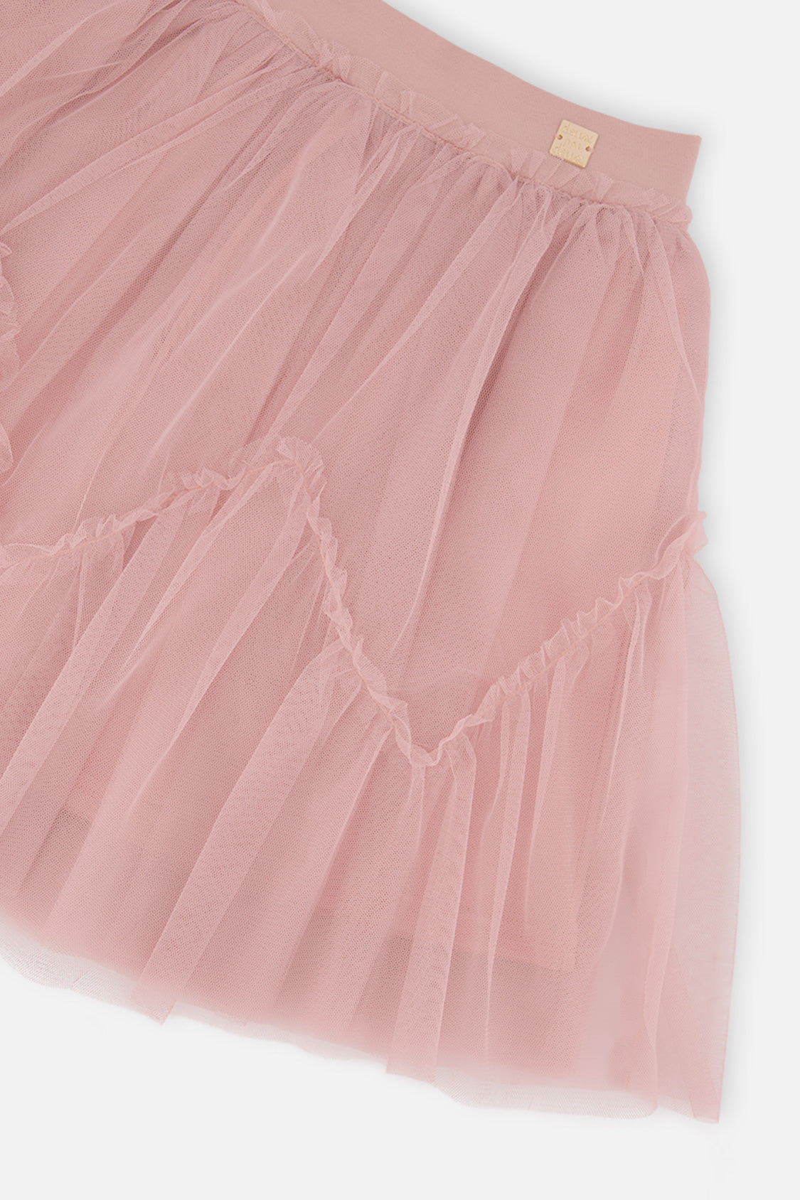 Deux par Deux Mesh Skirt Pale Dusty Pink