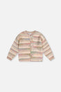 Knitted Cardigan Mauve And Blue Knitwear-0