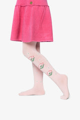Knit Tights Pale Dusty Pink-1