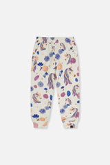 Sweatpants Beige Unicorn Print-0