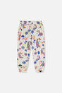 Sweatpants Beige Unicorn Print-0