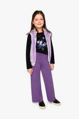 Deux par Deux Faux Fur Sleeveless Vest Violet