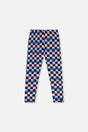 Leggings Black Checkered Print-0