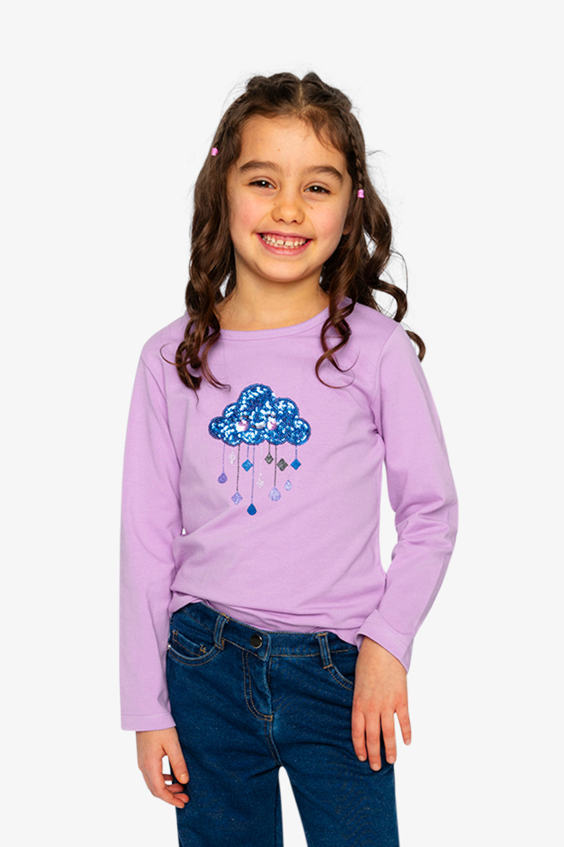 Organic Cotton Jersey T-Shirt Violet-1