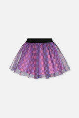 Deux par Deux Skirt Black Checkered Print product image P2