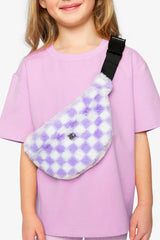 Fanny Bag Lilac And White Tiles-1