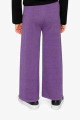 Knitted Wide Leg Pants Violet-3