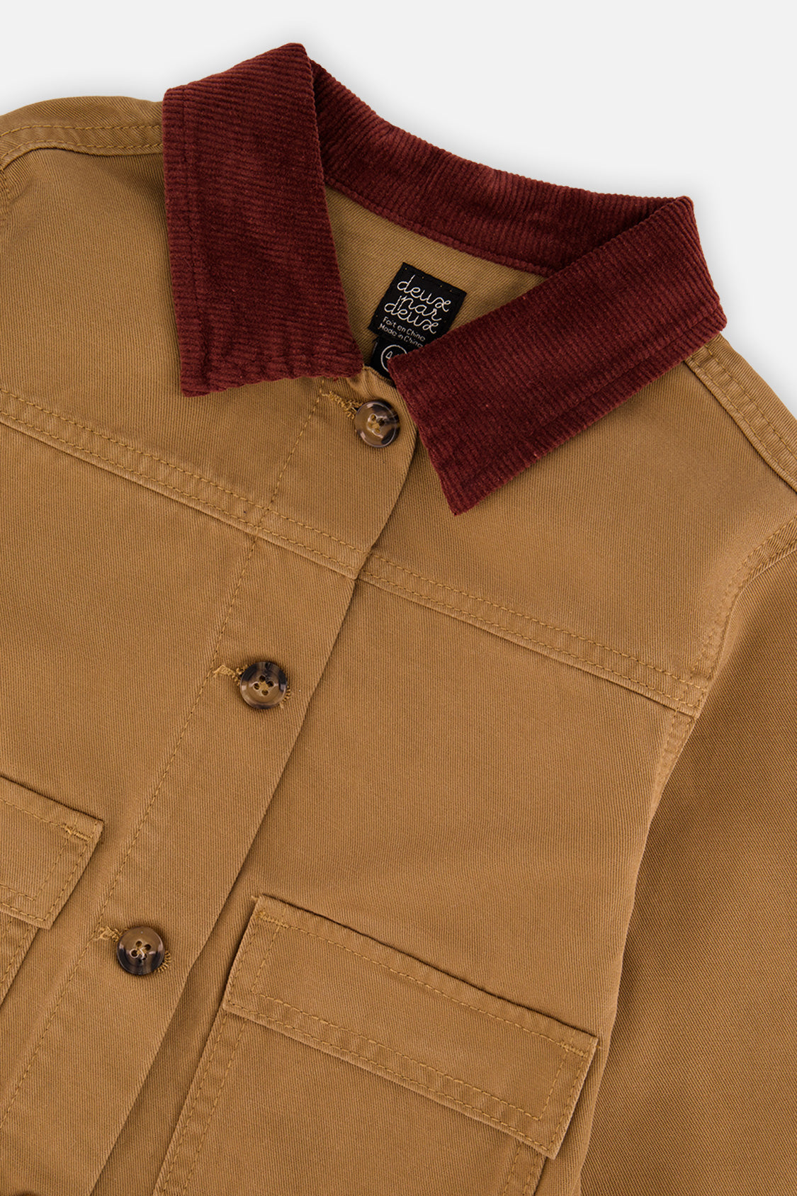 Deux par Deux Barn Jacket Brown Yellow