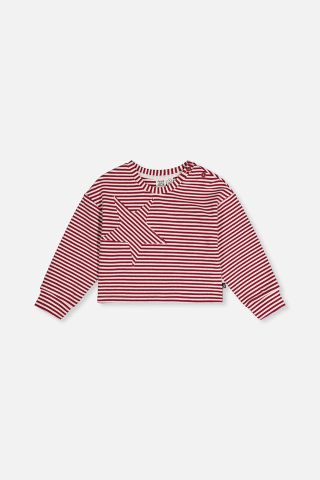 Soft Jersey Top Red And White Stripes-0