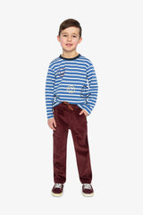 Long Sleeve T-Shirt Blue And White Stripes-4
