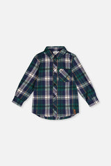 Plaid Shirt Blue And Green-0