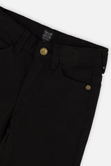 Deux par Deux Stretch Denim Pants Black