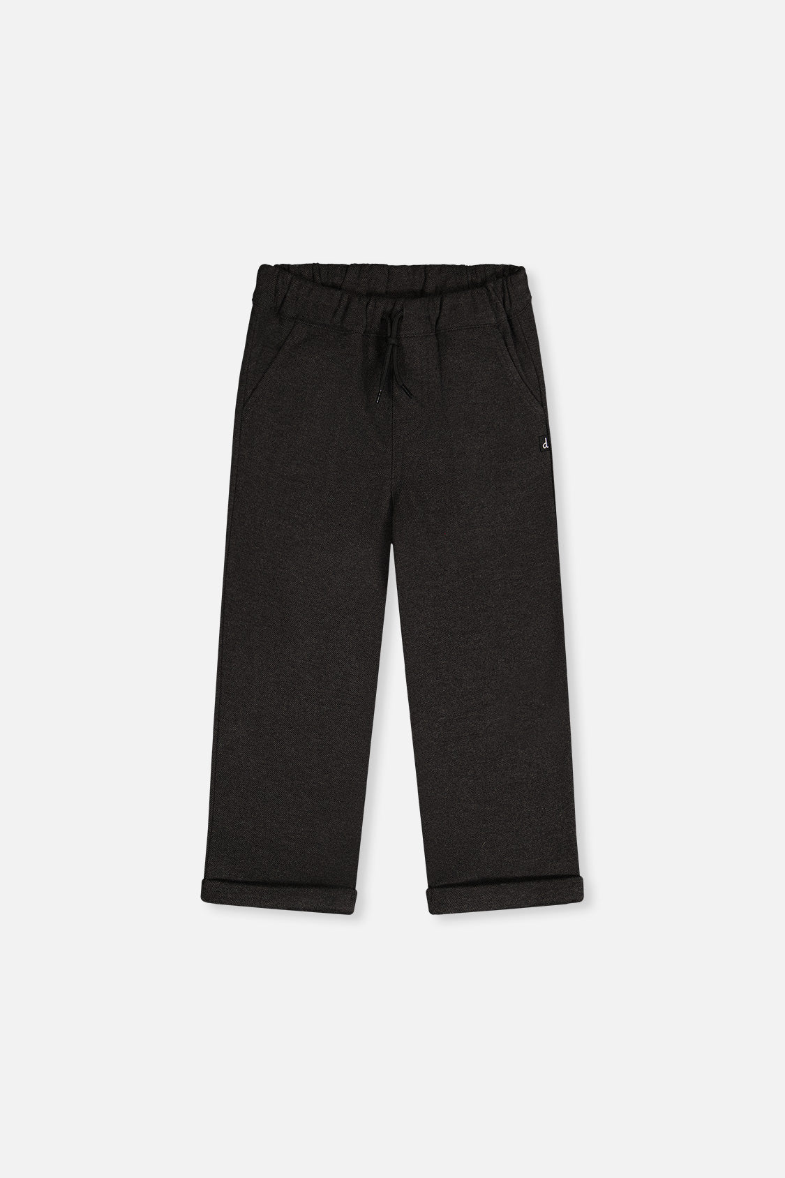 Stretch Twill Pants Black-0