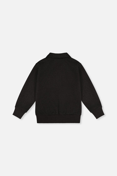 Deux par Deux Front Zip Jacket Black product image P2