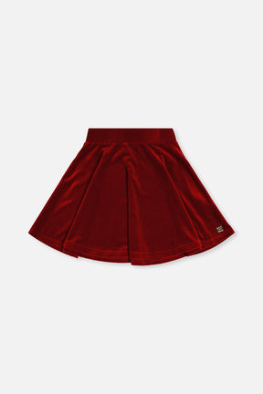 Velvet Skirt Red-0