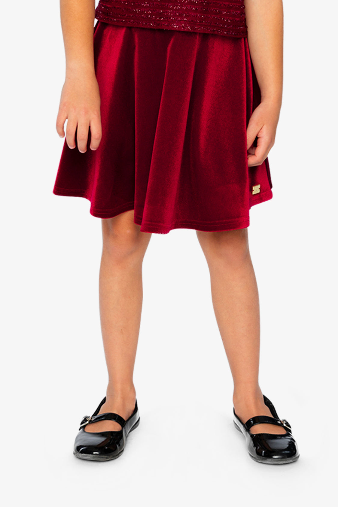 Velvet Skirt Red-1