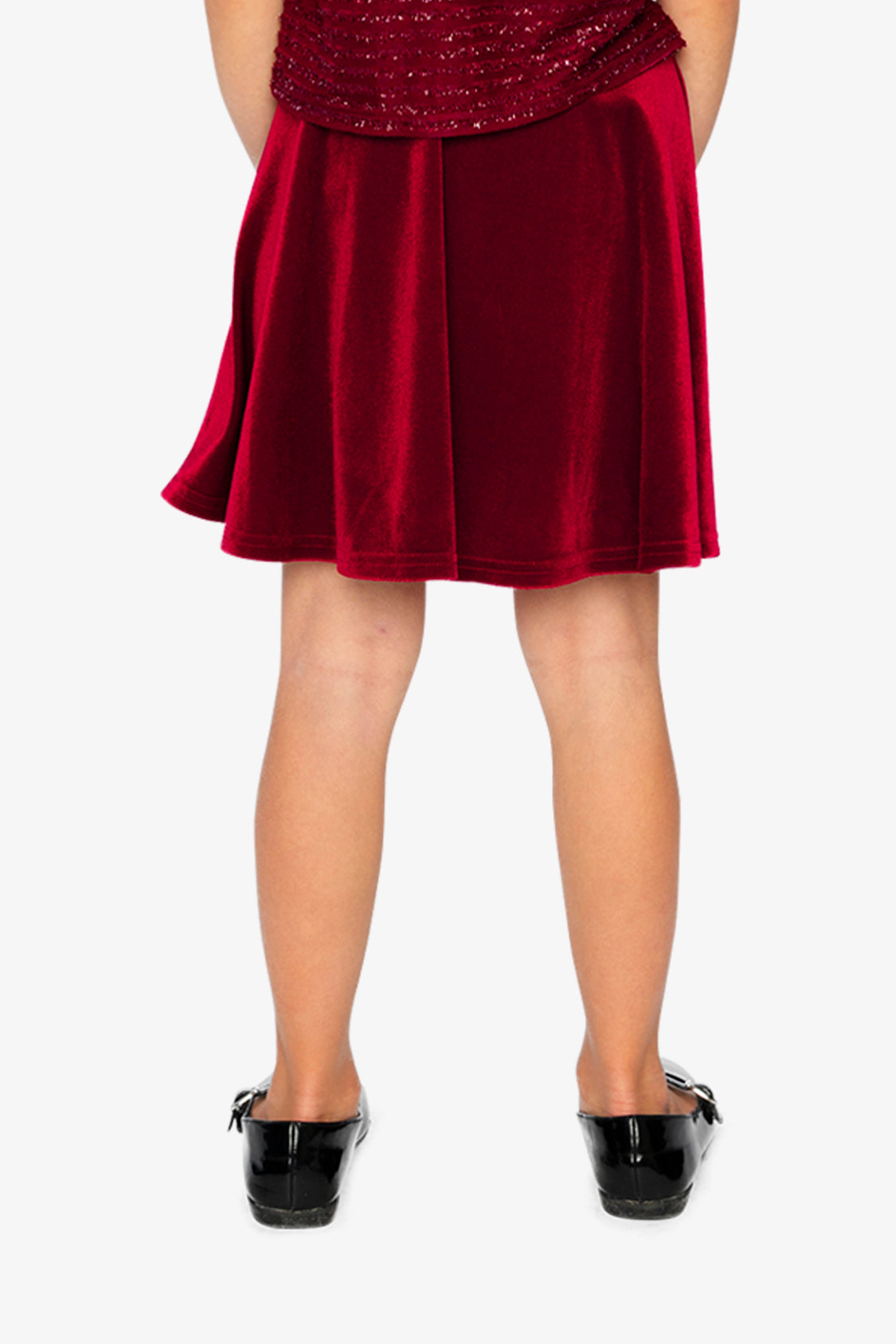 Velvet Skirt Red-3