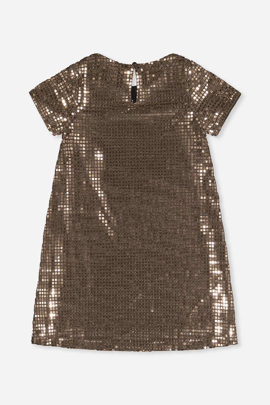 Deux par Deux Short Sleeve A Line Dress Beige