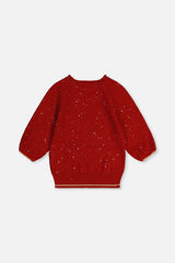 Deux par Deux 3/4 Sleeve Knitted Sweater Red product image P2
