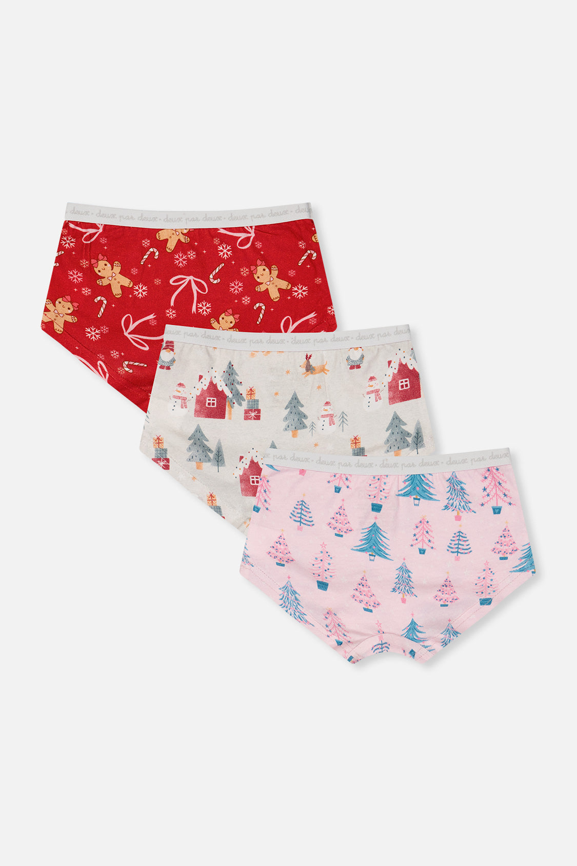 Boyshort Panty Pack Of 3 Holiday Prints-1