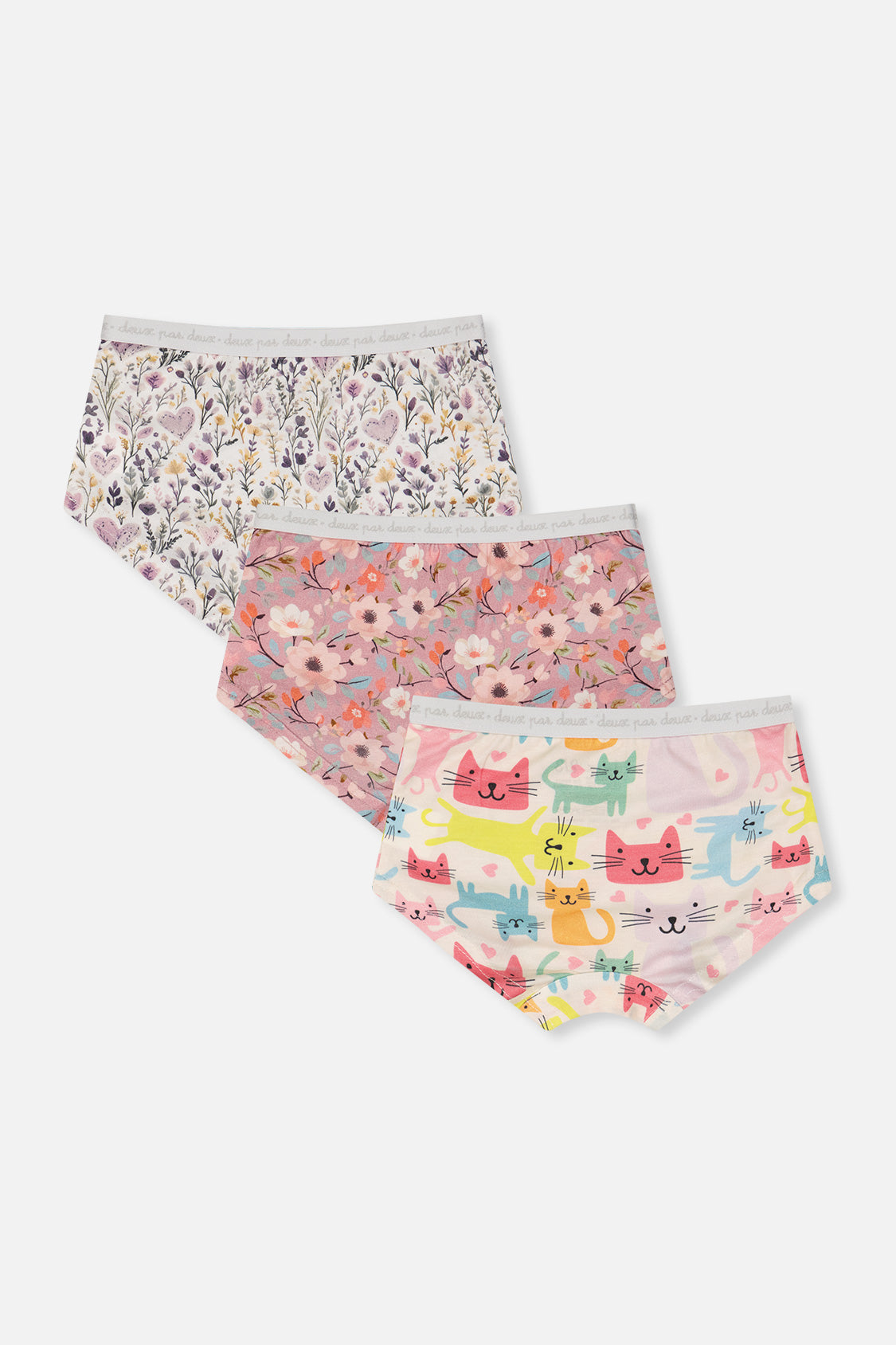 Boyshort Panty Pack Of 3 Feminine Prints-1