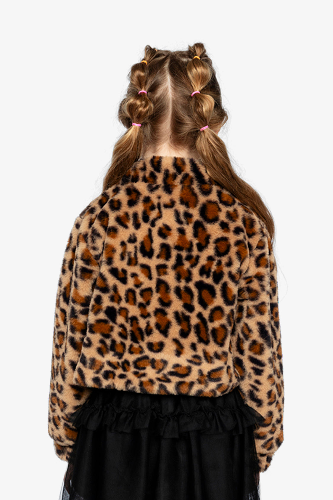 Faux Fur Jacket Brown Leopard Print-4