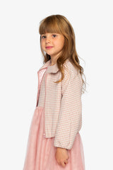Bomber Jacket Pink Houndstooth-3