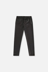 Faux Leather Leggings Black-0