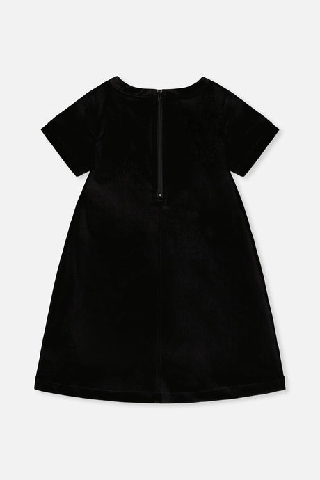 Sleeveless A-Line Dress Black And Gold-4