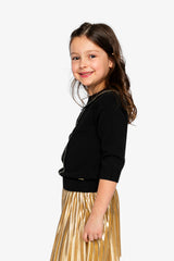 Knitted Sweater Black And Gold-3